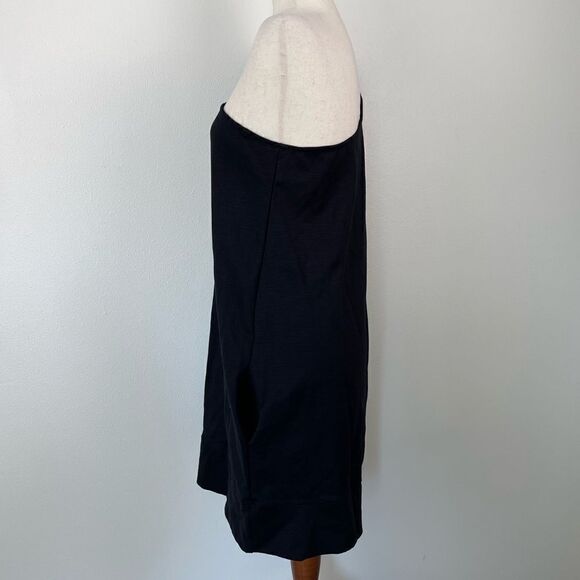 NWT Free People One Shoulder Black Top Size L - Picture 3 of 9